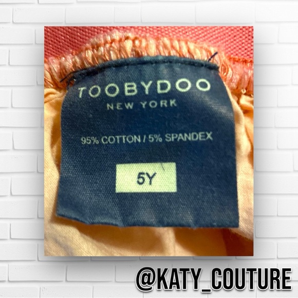 TOOBYDOO GIRLS BABY PINK AND GOLD TULLE SKIRT, SIZE 5Y, NWOT. - Picture 3 of 3